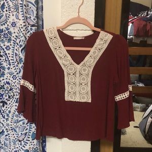 Maroon blouse